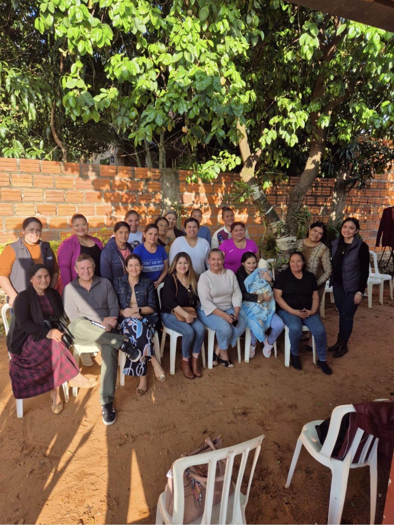 Dr. Gabriele training microcredit recipients in AI