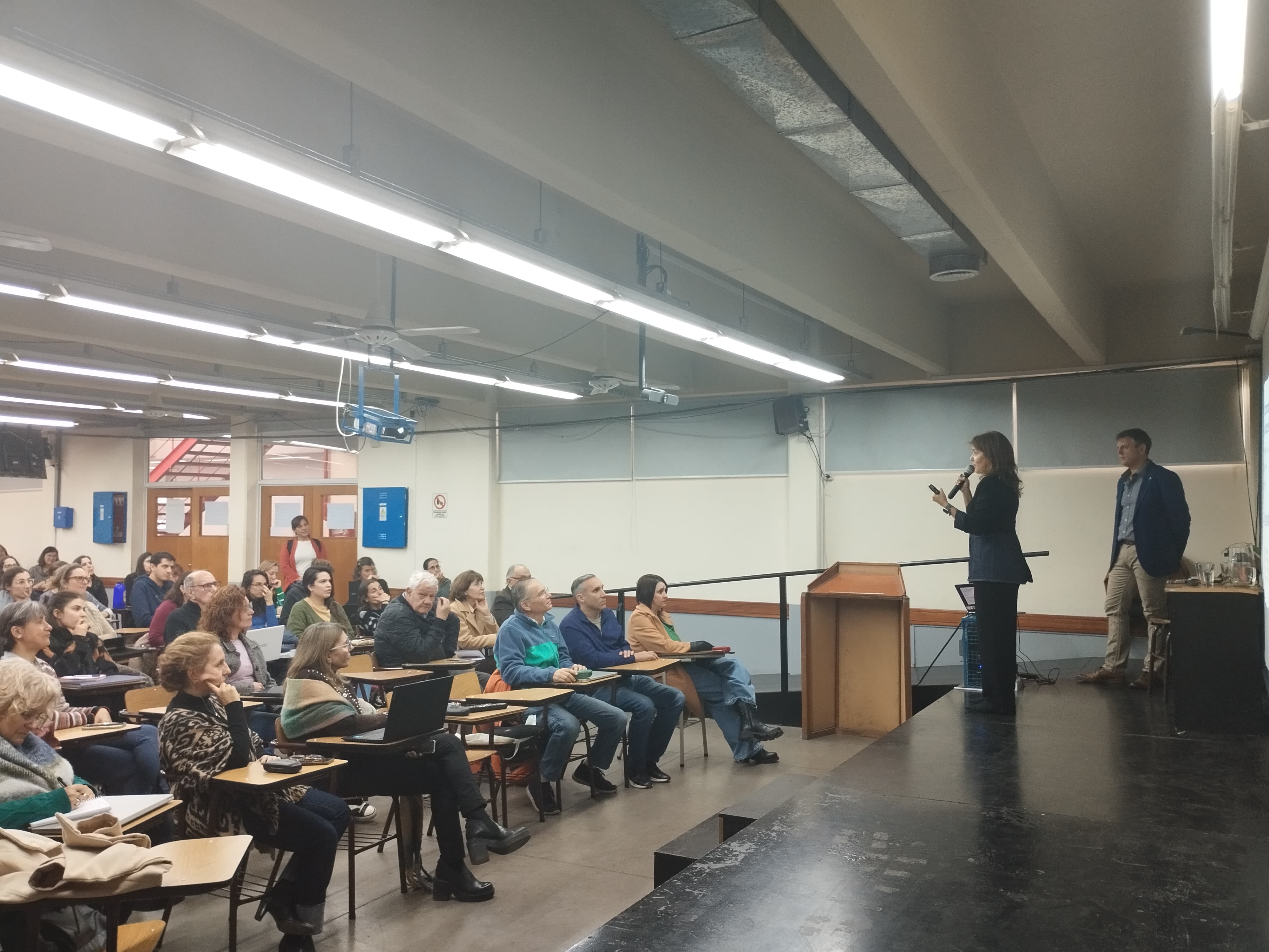 Dr. Gabriele with faculty and students at Universidad Militar Nueva Granada